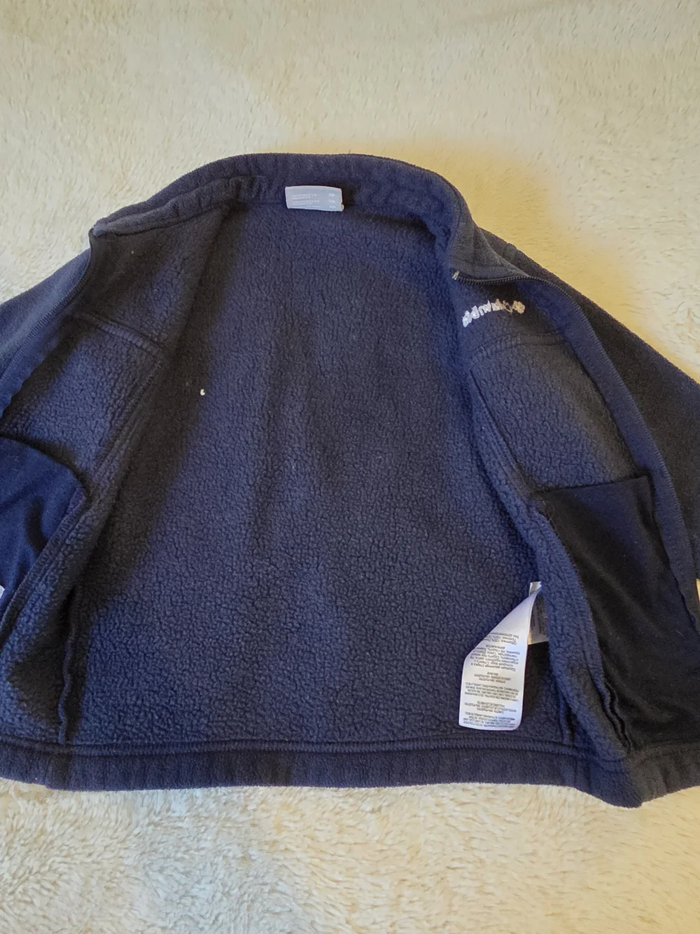 Columbia Toddler Fleece Jacket Full Zip Pockets Navy 4T